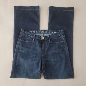 Earnest Sewn Mid Rise Skinny Jeans Women's Size 27 Blue Dark Wash Cotton Blend